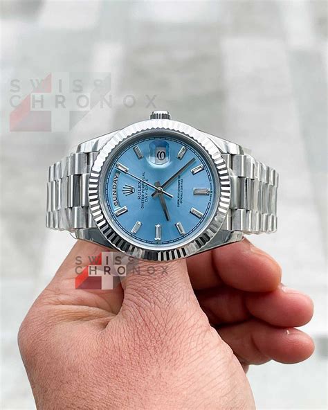 rolex day-date platin mit diamanten|rolex platinum day date 40.